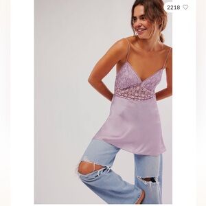 Free People New Love Mini Slip in Lilac